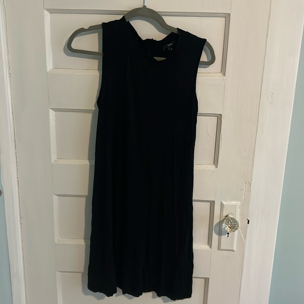 Black sleeveless light weight dress